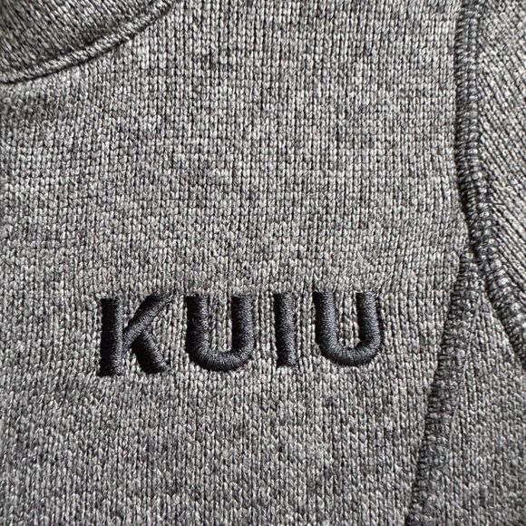 Kuiu Jacket Womens Size XS Gray High Loft Sweater Fleece Full Zip Thumbholes - Picture 2 of 7